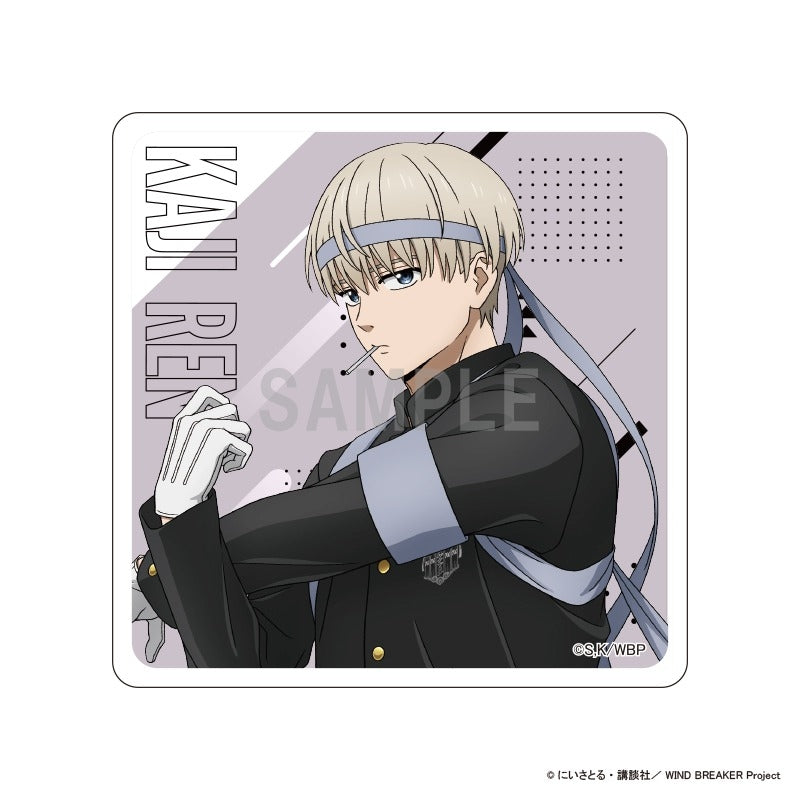 (Goods - Coaster) WIND BREAKER Acrylic Coaster Ren Kaji Japanese Cheering Squad ver.