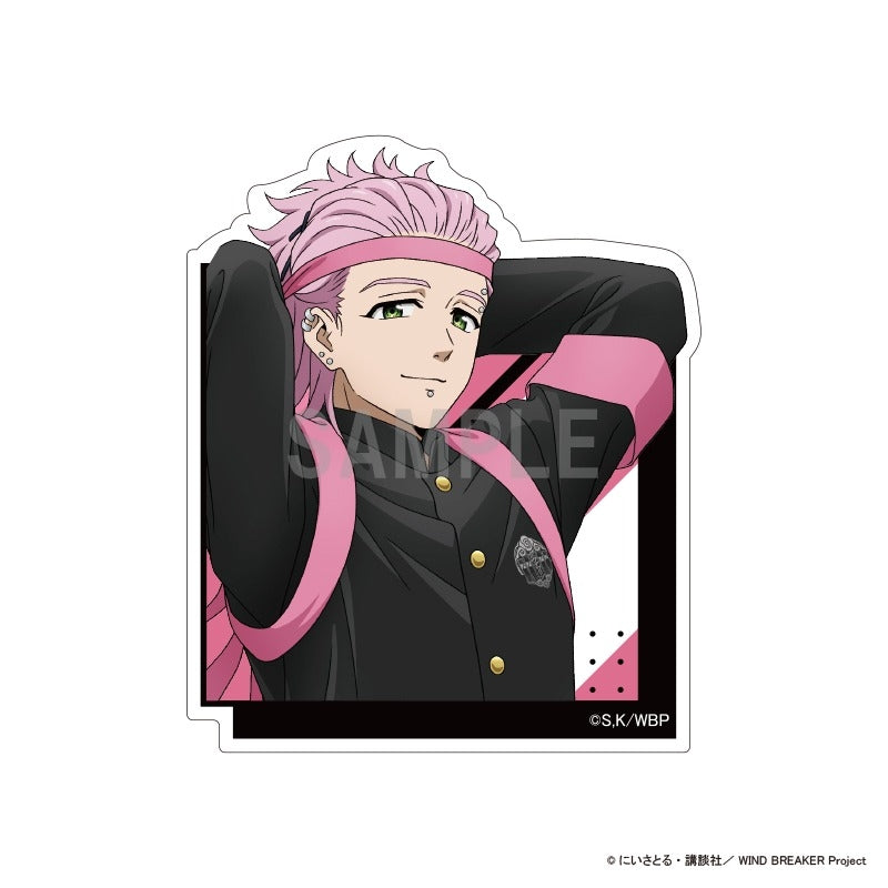(Goods - Sticker) WIND BREAKER Die-cut Sticker Mitsuki Kiryu Japanese Cheering Squad ver.