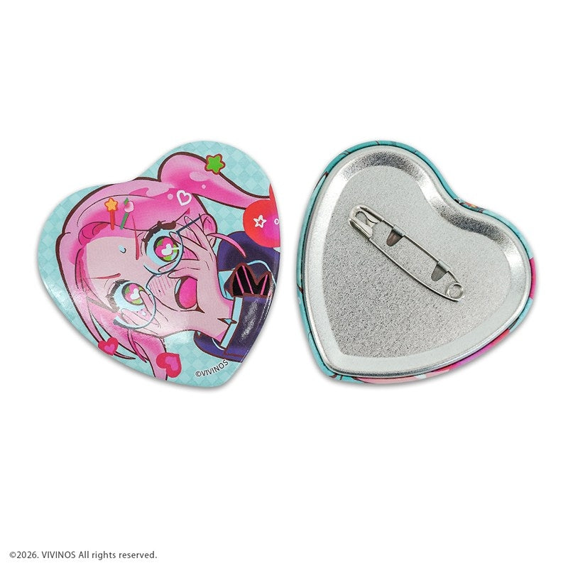 (1BOX=6)(Goods - Badge) Alien Stage Random Heart Badge {Bonus:Art Cards}