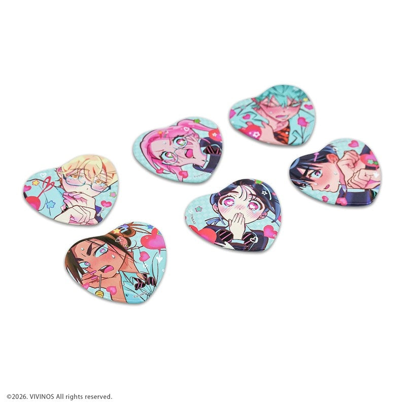 (1BOX=6)(Goods - Badge) Alien Stage Random Heart Badge {Bonus:Art Cards}