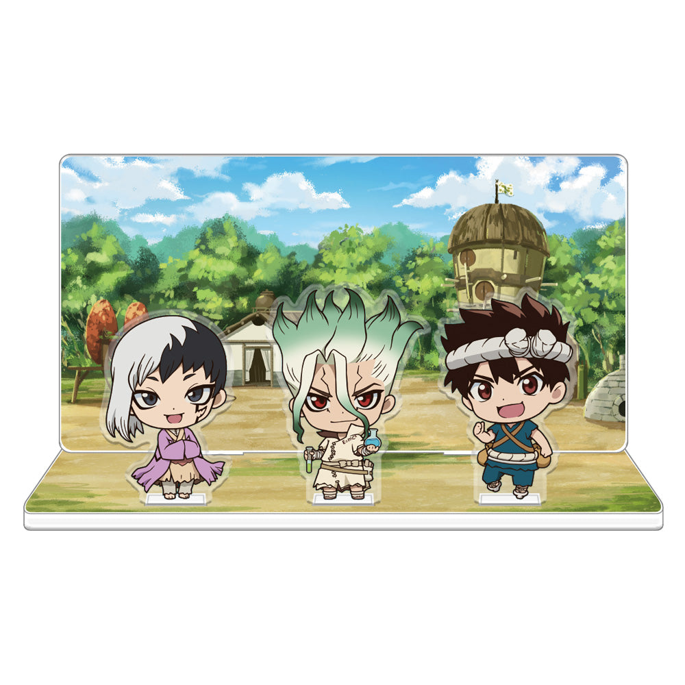 (Goods - Acrylic Stand) Dr. STONE Acrylic Diorama A [Senku & Chrome & Gen]