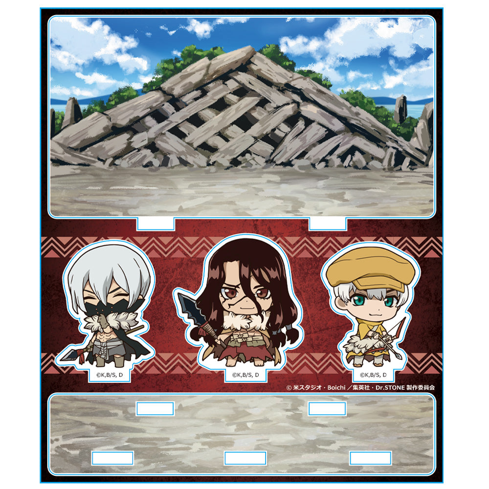 (Goods - Acrylic Stand) Dr. STONE Acrylic Diorama B [Tsukasa & Hyoga & Ukyo]