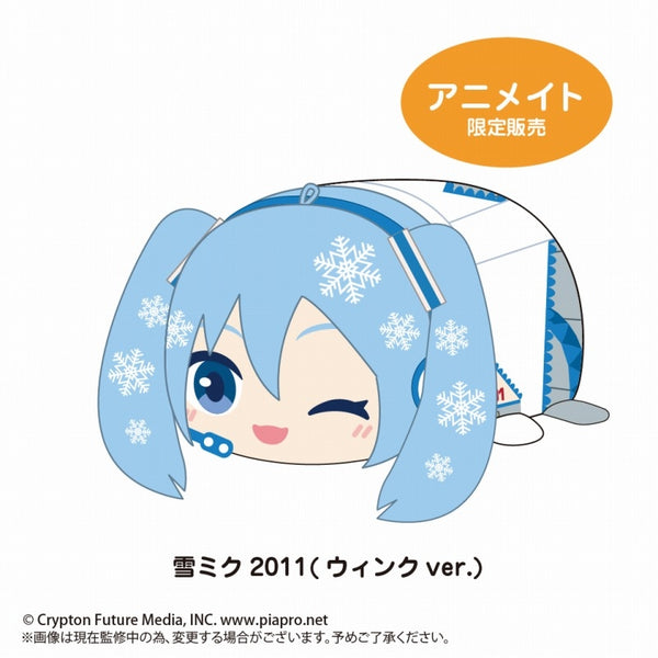(Goods - Plush) Snow Miku Potekoro Mascot M size H: Snow Miku 2011 (Wink ver.) [animate Exclusive]