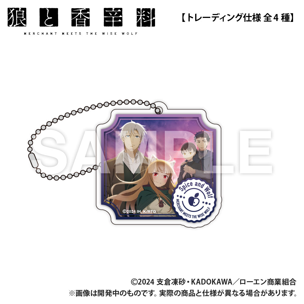 (1BOX=4)(Goods - Keychain) Spice and Wolf MERCHANT MEETS THE WISE WOLF (Trading) 8mm Thick Die-cut Acrylic Keychain