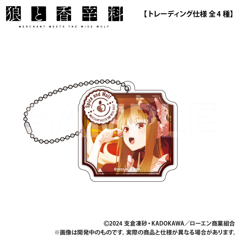 (1BOX=4)(Goods - Keychain) Spice and Wolf MERCHANT MEETS THE WISE WOLF (Trading) 8mm Thick Die-cut Acrylic Keychain