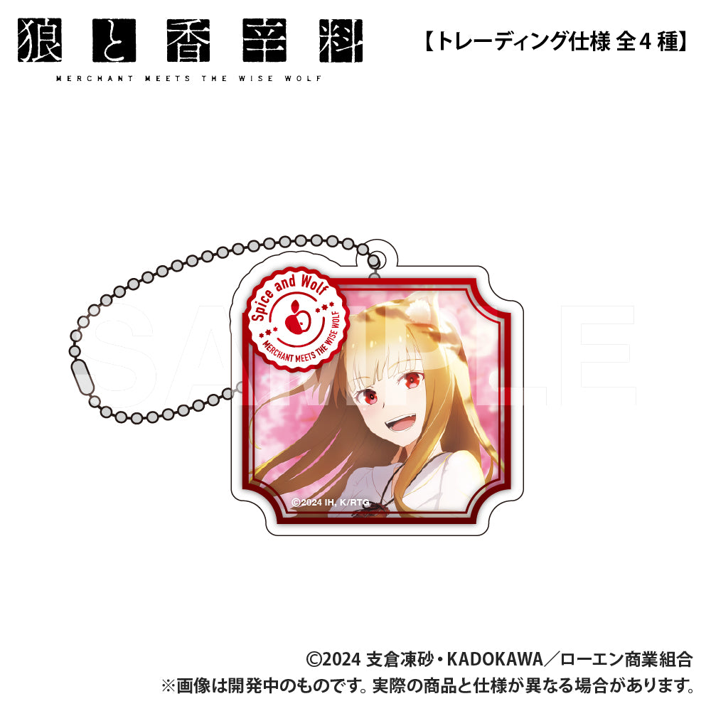 (1BOX=4)(Goods - Keychain) Spice and Wolf MERCHANT MEETS THE WISE WOLF (Trading) 8mm Thick Die-cut Acrylic Keychain