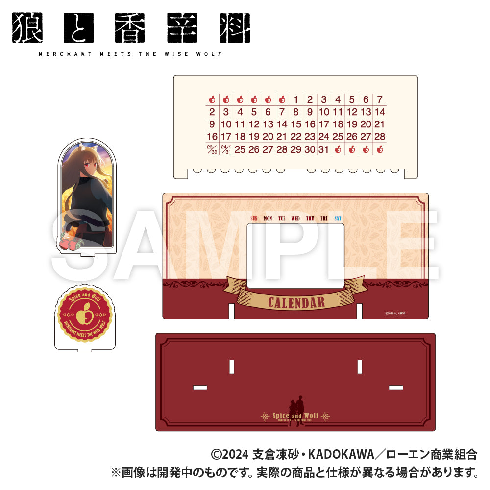 (Goods - Calendar) Spice and Wolf MERCHANT MEETS THE WISE WOLF Acrylic Perpetual Calendar