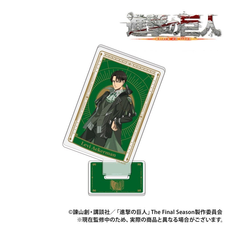 (Goods - Acrylic Stand) TV Anime "Attack on Titan" Card-shaped Acrylic Collection Levi feat. Exclusive Art Wizard ver.