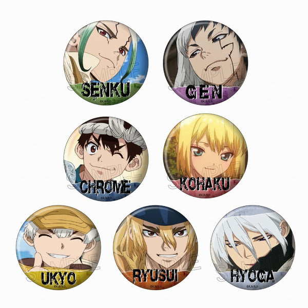 (1BOX=7)(Goods - Badge) Dr. STONE Hundred Faces Button Badge
