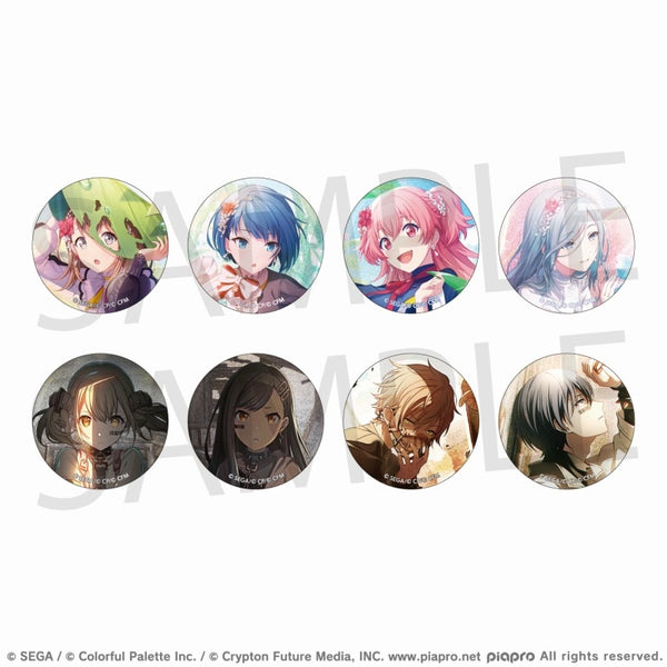(1BOX=8)(Goods - Badge) Hatsune Miku: Colorful Stage! Glitter Button Badge Event Art Collection vol. 28 B