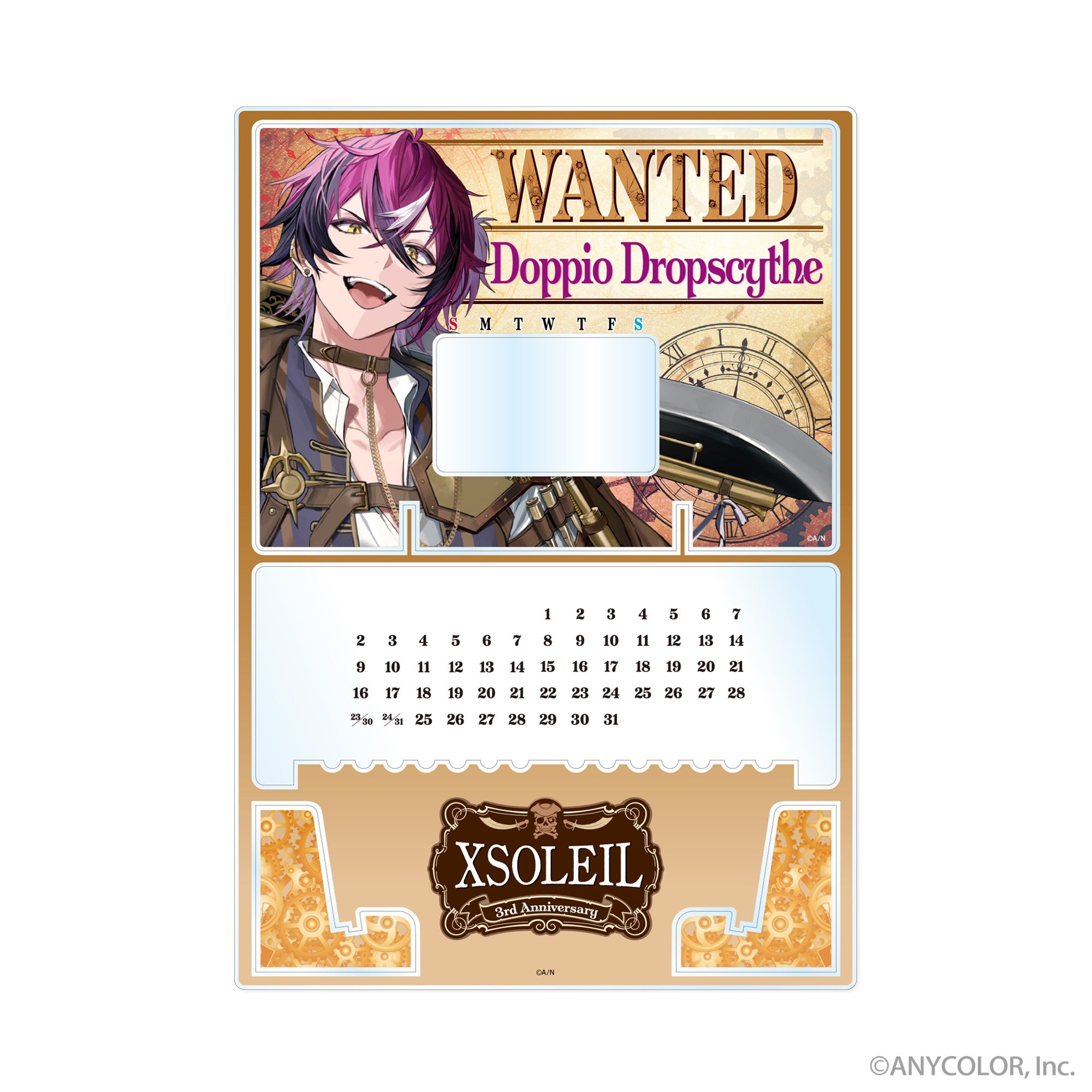 (Goods - Calendar) XSOLEIL Acrylic Perpetual Calendar Doppio Dropscythe