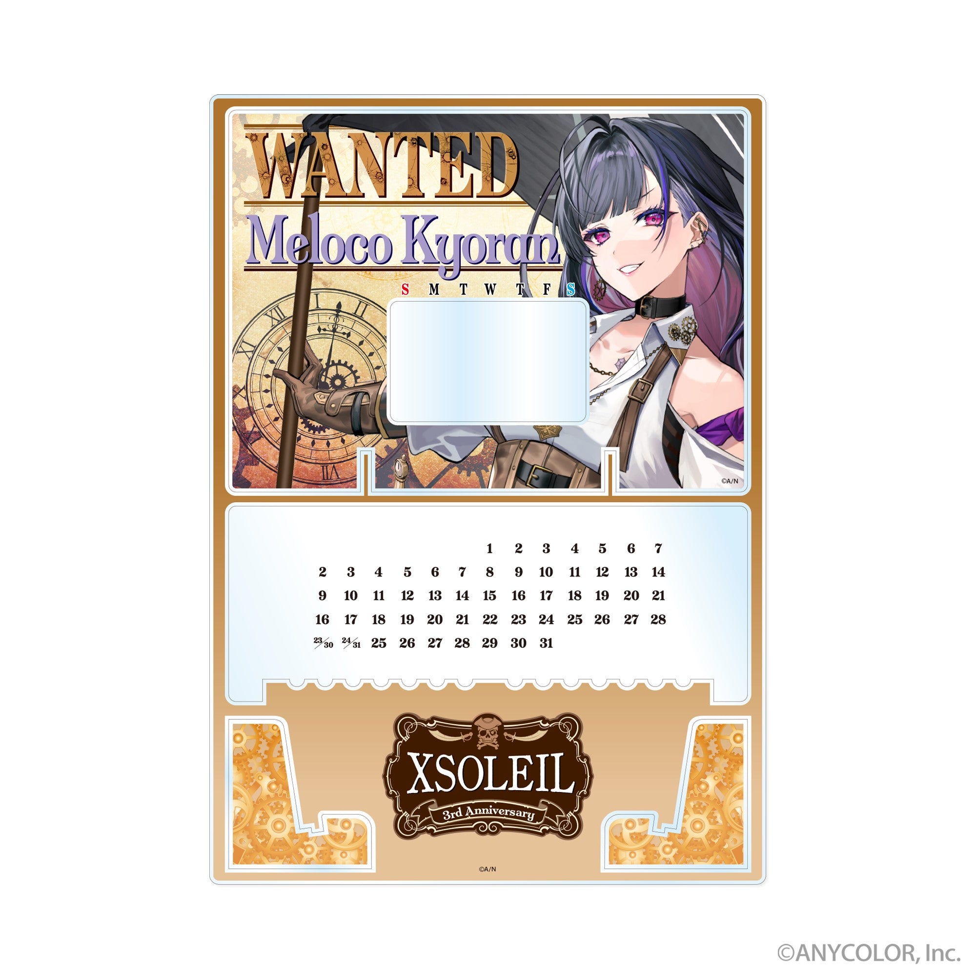 (Goods - Calendar) XSOLEIL Acrylic Perpetual Calendar Meloco Kyoran