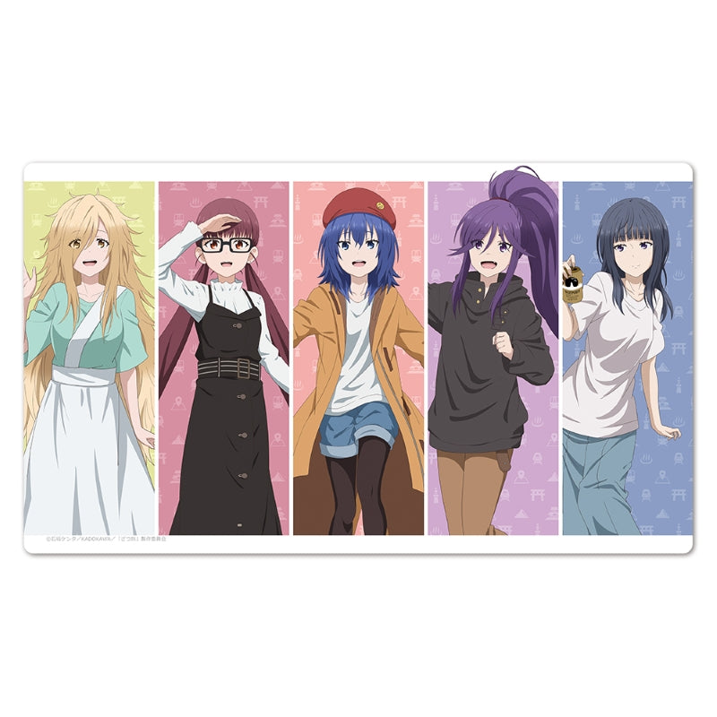(Goods - Mat) TV Anime Zatsu Tabi: That's Journey Character Rubber Mat Chika & Koyomi & Yui & Fuyune & Riri