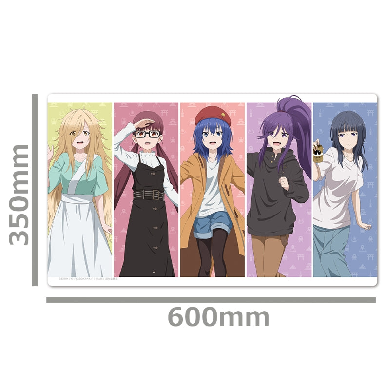 (Goods - Mat) TV Anime Zatsu Tabi: That's Journey Character Rubber Mat Chika & Koyomi & Yui & Fuyune & Riri