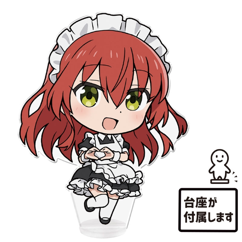 (Goods - Acrylic Stand) Bocchi the Rock! Deka PuniCollle! Acrylic Figure Ikuyo Kita Maid Cloth ver.