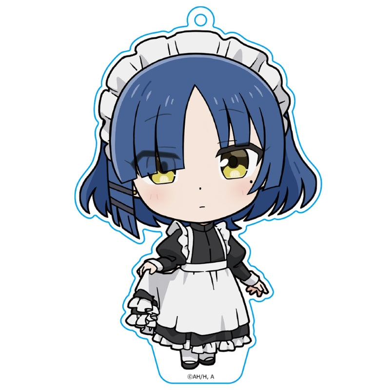 (Goods - Keychain) Bocchi the Rock! PuniCollle!! Keychain (w/ Stand)  Ryo Yamada Maid Cloth ver.