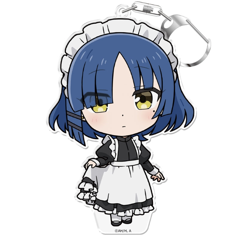 (Goods - Keychain) Bocchi the Rock! PuniCollle!! Keychain (w/ Stand)  Ryo Yamada Maid Cloth ver.