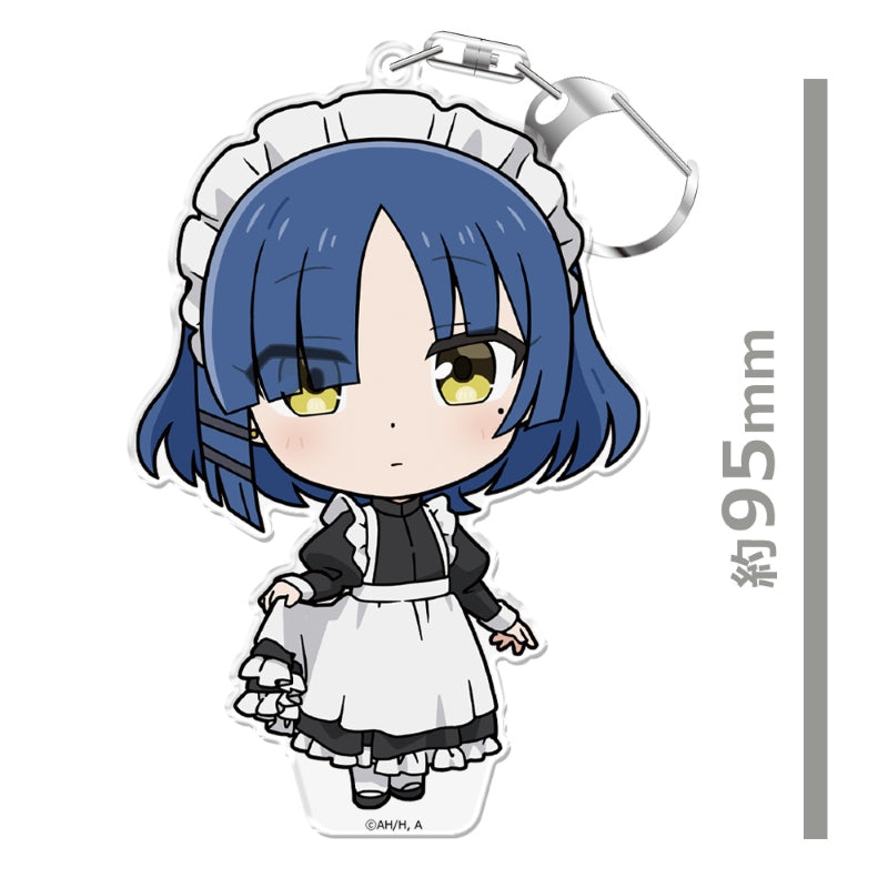 (Goods - Keychain) Bocchi the Rock! PuniCollle!! Keychain (w/ Stand)  Ryo Yamada Maid Cloth ver.