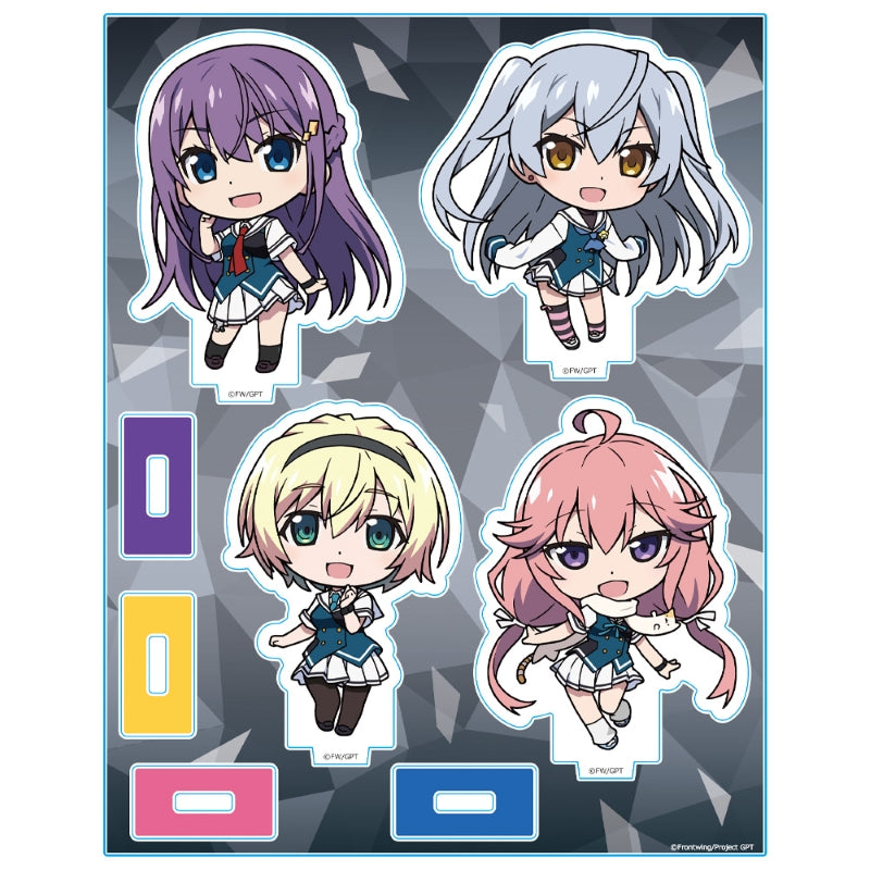 (Goods - Acrylic Stand) GRISAIA Phantom Trigger Acrylic Chara Stand Rena & Tohka & Christina & Murasaki Chibi Character