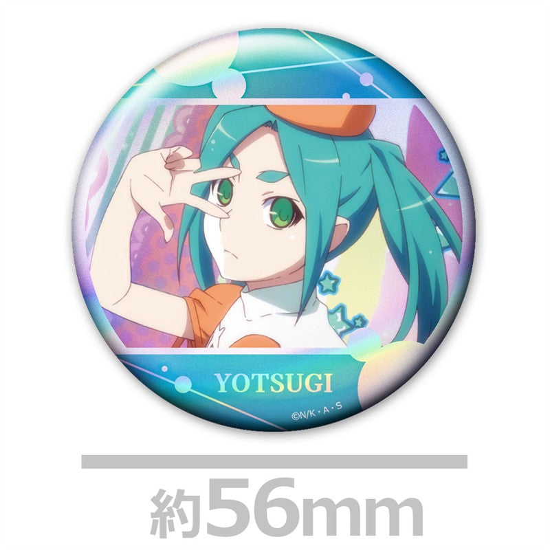 (Goods - Badge) Monogatari Series Holographic Button Badge Set of 2 Yotsugi Ononoki