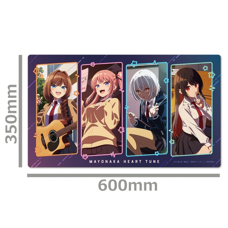 (Goods - Mat) Tune In to the Midnight Heart Character Rubber Mat Rikka & Nene & Iko & Shinobu