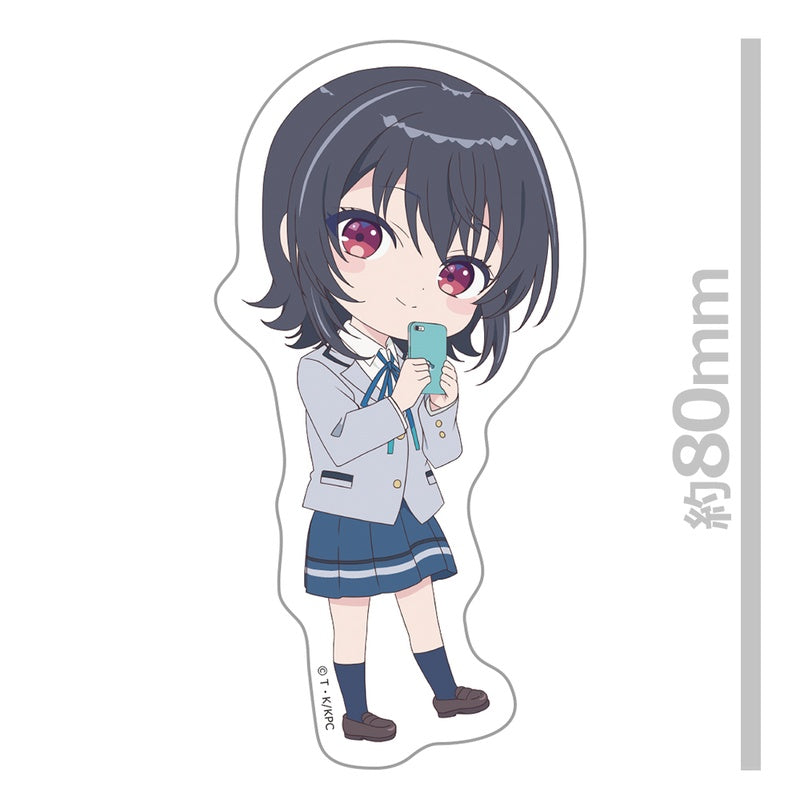 (Goods - Sticker) I Made Friends with the Second Prettiest Girl in My Class Die-cut Sticker Umi Asanagi Chibi ver.
