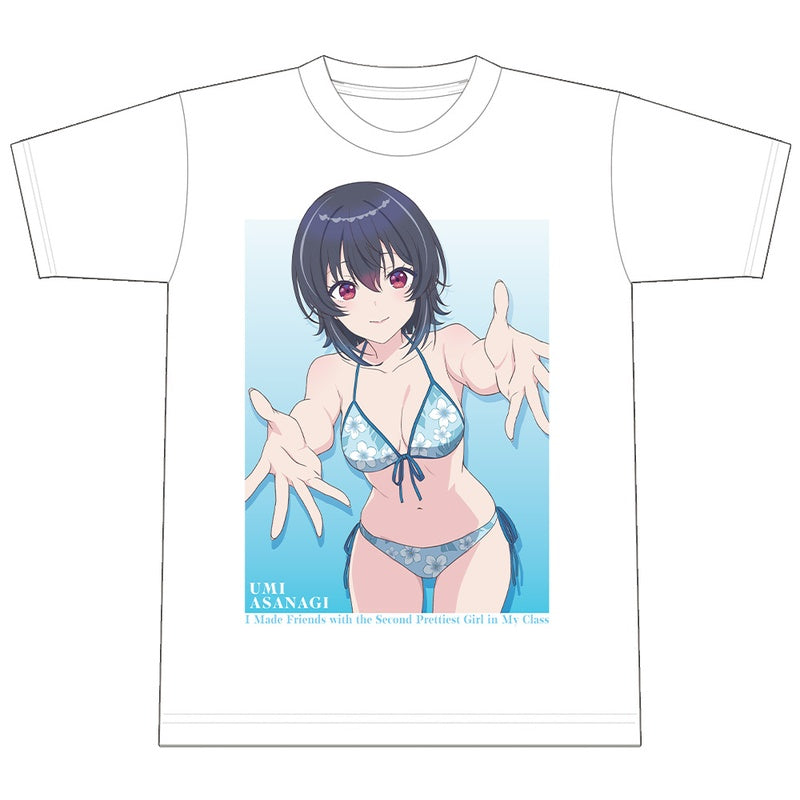 (Goods - Shirt) I Made Friends with the Second Prettiest Girl in My Class T-shirt Umi Asanagi Swimsuit ver.