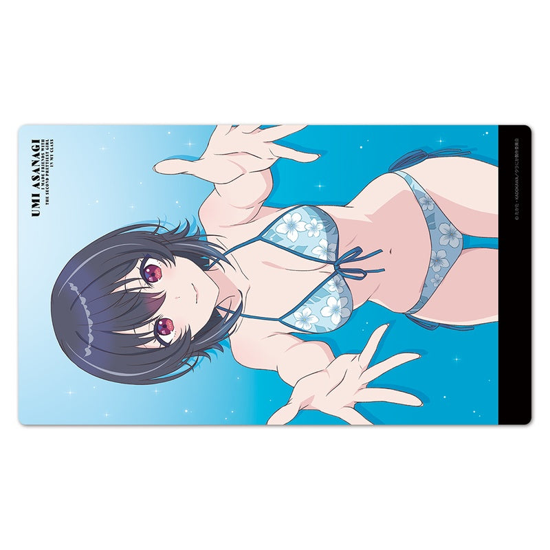 (Goods - Mat) I Made Friends with the Second Prettiest Girl in My Class Character Rubber Mat Umi Asanagi Swimsuit ver.