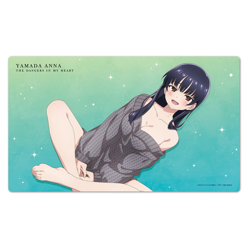(Goods - Mat) The Dangers in My Heart Character Rubber Mat Anna Yamada Sweater ver.