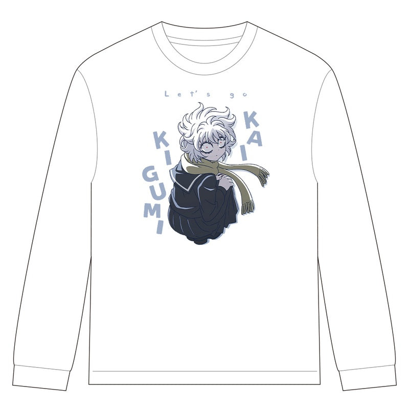 (Goods - Shirt) Let's Go Kaikigumi Long Sleeve T-shirt w/ Ribbing Mechako