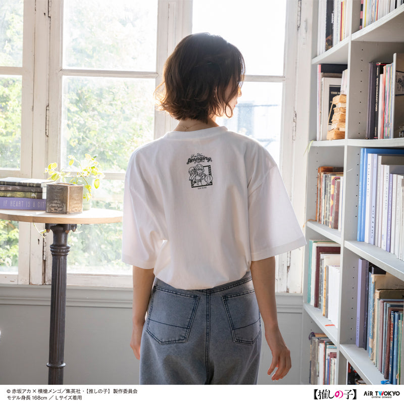 (Goods - Shirt) TV Anime Oshi no Ko Vol.2 Monotone Scene Art T-shirt 1 (Ai) White