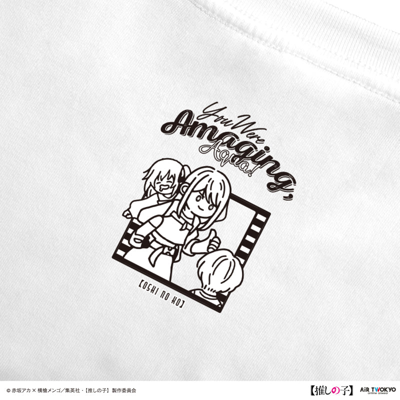 (Goods - Shirt) TV Anime Oshi no Ko Vol.2 Monotone Scene Art T-shirt 1 (Ai) White