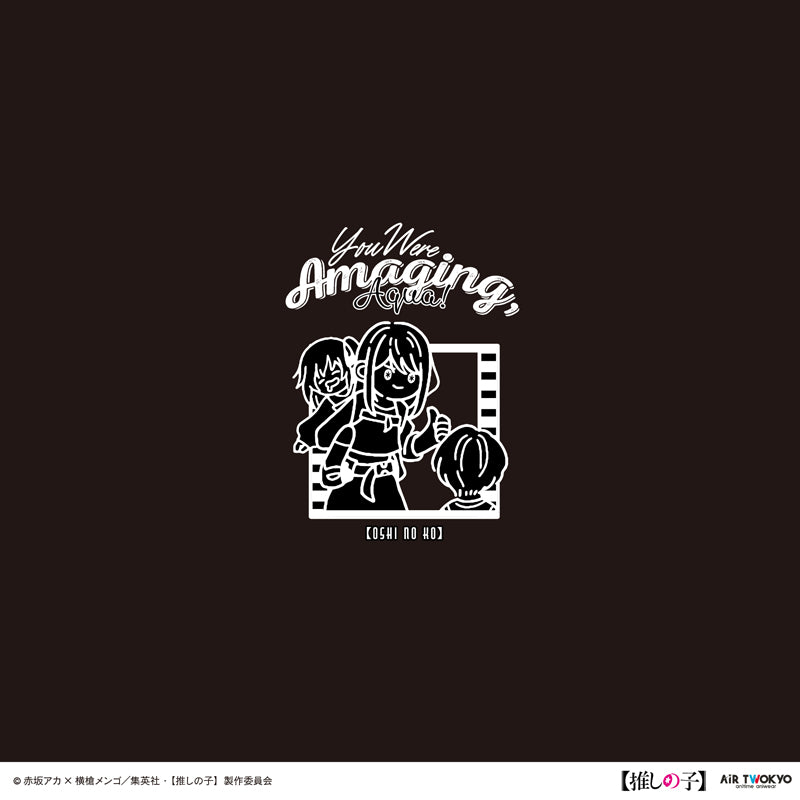 (Goods - Shirt) TV Anime Oshi no Ko Vol.2 Monotone Scene Art T-shirt 1 (Ai) Black