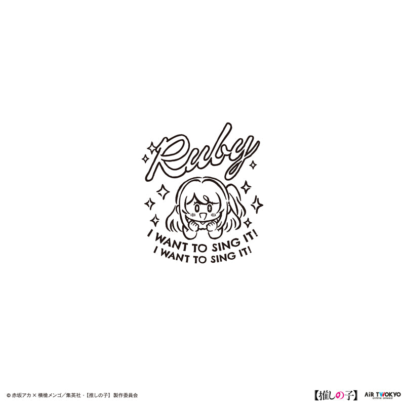 (Goods - Shirt) TV Anime Oshi no Ko Vol.2 Monotone Scene Art T-shirt 3 (Ruby) White