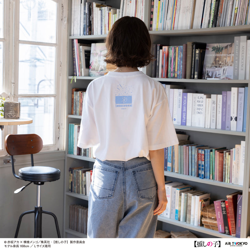 (Goods - Shirt) TV Anime Oshi no Ko Vol.2 Monotone Scene Art T-shirt 2 (Aqua) White