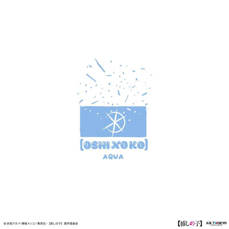 (Goods - Shirt) TV Anime Oshi no Ko Vol.2 Monotone Scene Art T-shirt 2 (Aqua) White