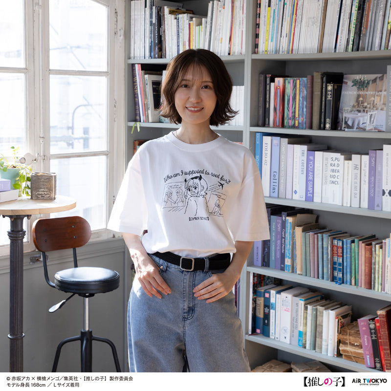 (Goods - Shirt) TV Anime Oshi no Ko Vol.2 Monotone Scene Art T-shirt 6 (MEM-cho) White