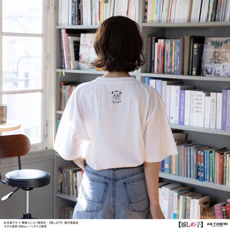 (Goods - Shirt) TV Anime Oshi no Ko Vol.2 Monotone Scene Art T-shirt 6 (MEM-cho) White