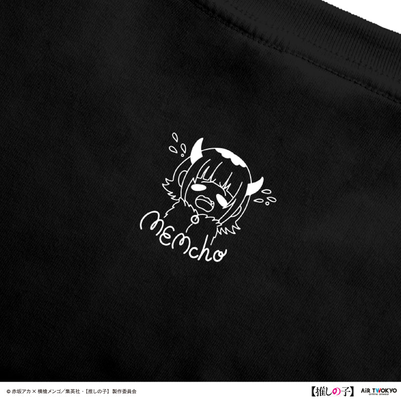 (Goods - Shirt) TV Anime Oshi no Ko Vol.2 Monotone Scene Art T-shirt 6 (MEM-cho) Black