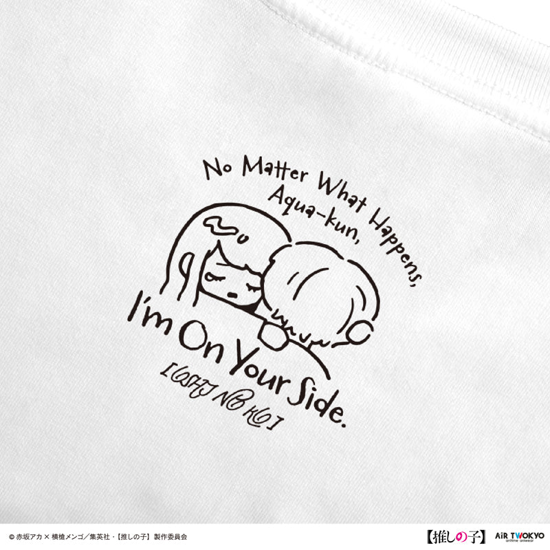 (Goods - Shirt) TV Anime Oshi no Ko Vol.2 Monotone Scene Art T-shirt 5 (Akane Kurokawa & Aqua) White