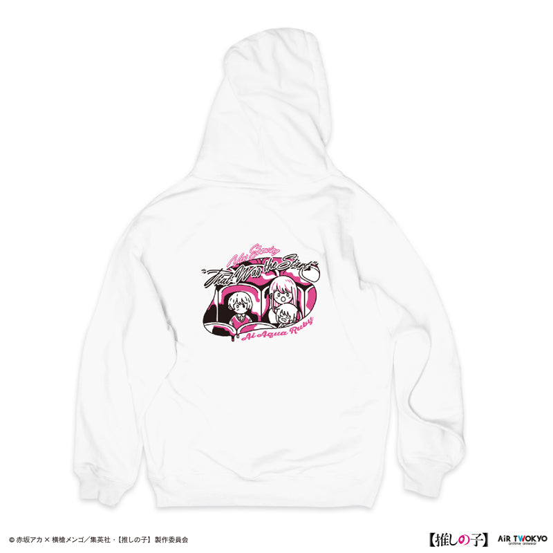 (Goods - Shirt) TV Anime Oshi no Ko Vol.2 Monotone Scene Art Hoodie1 (Ai) White