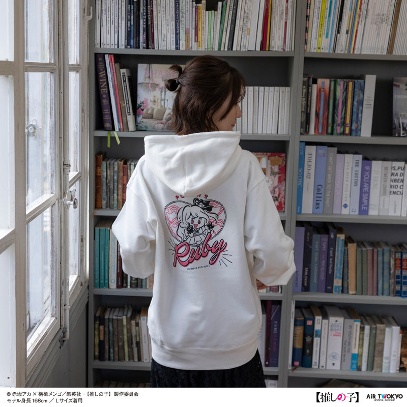 (Goods - Shirt) TV Anime Oshi no Ko Vol.2 Monotone Scene Art Hoodie 3 (Ruby) White