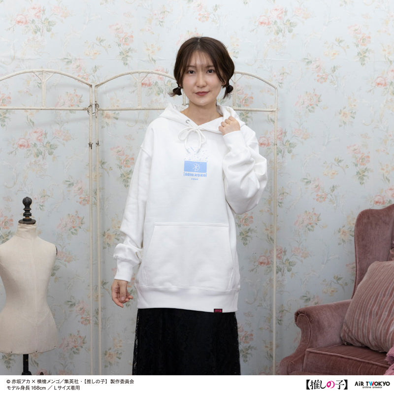(Goods - Shirt) TV Anime Oshi no Ko Vol.2 Monotone Scene Art Hoodie 2 (Aqua) White