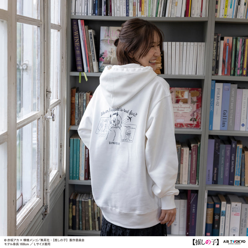 (Goods - Shirt) TV Anime Oshi no Ko Vol.2 Monotone Scene Art Hoodie 6 (MEM-cho) White