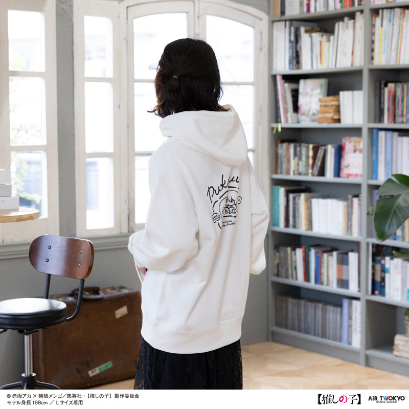 (Goods - Shirt) TV Anime Oshi no Ko Vol.2 Monotone Scene Art Hoodie 5 (Akane Kurokawa & Aqua) White