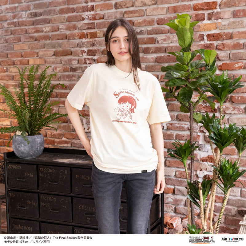 (Goods - Shirt) TV Anime Attack on Titan Scene Art Shirt 2 (A steamed potato, sir.)