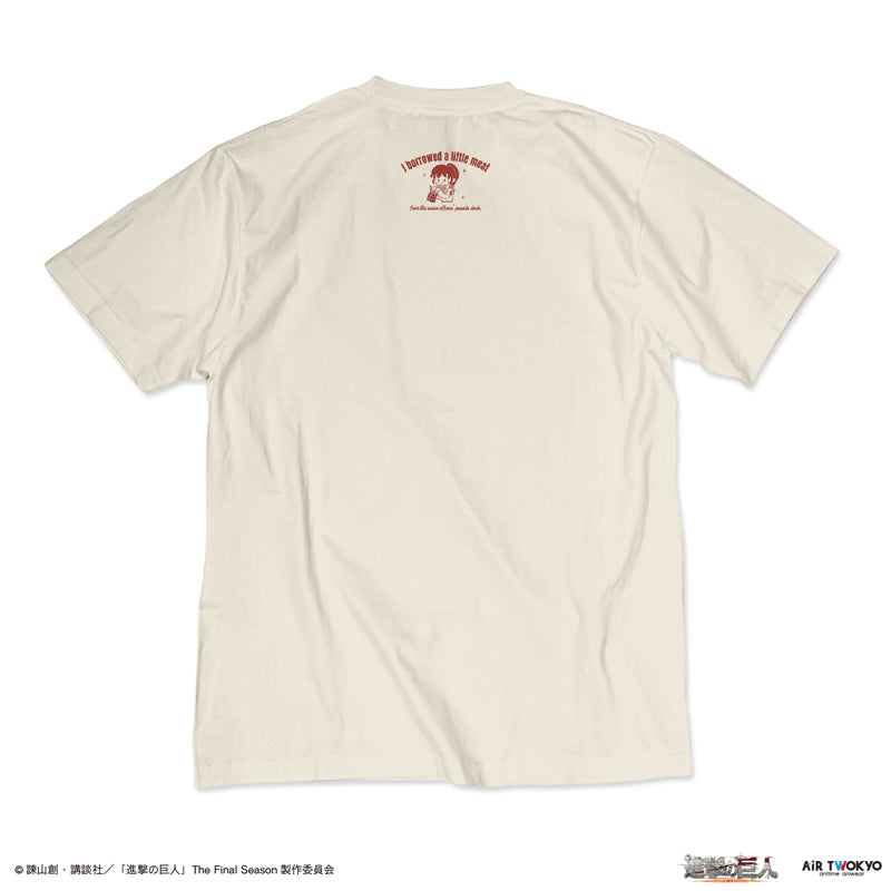 (Goods - Shirt) TV Anime Attack on Titan Scene Art Shirt 2 (A steamed potato, sir.)