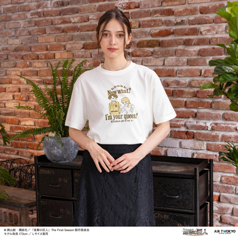 (Goods - Shirt) TV Anime Attack on Titan Scene Art Shirt 4 (I'm your queen!)
