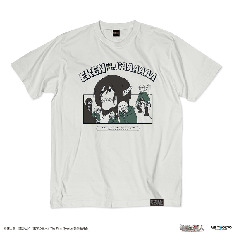 (Goods - Shirt) TV Anime Attack on Titan Scene Art Shirt 5 (Eren no Ieee Gaaaaaa)