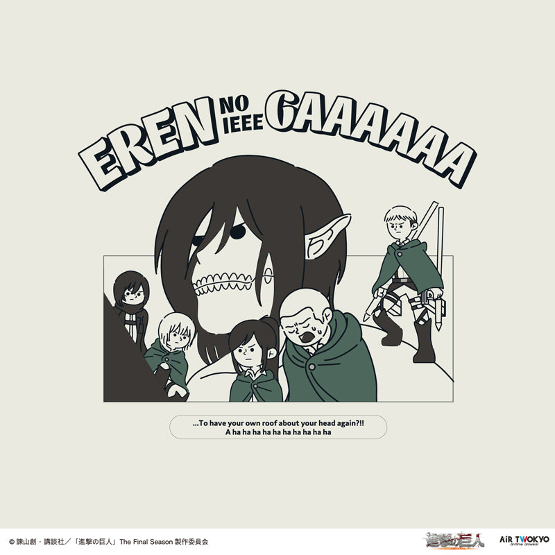 (Goods - Shirt) TV Anime Attack on Titan Scene Art Shirt 5 (Eren no Ieee Gaaaaaa)